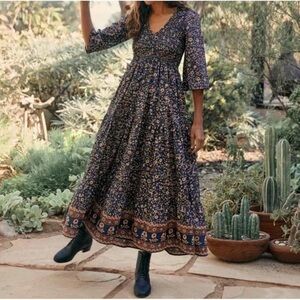 Christy Dawn Basil Dress Navy Anemone